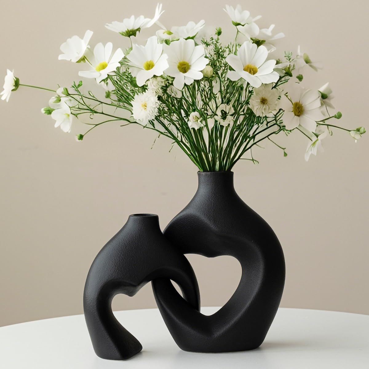 Ceramic Matters モダンアート フラワーベース　2個セット Ceramic Matters モダンアート フラワーベース 2個セット